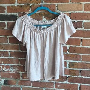 Off Shoulders Pink Tee (S)